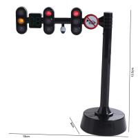 Juguete de tráfico de seguridad, señales de luz, Mini modelo de parada de tráfico, juguetes ABS, simulación de semáforo, bloques de construcción, juguetes para niños - details 2