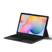 Teclado inteligente compatible con Bluetooth para Samsung Galaxy Tab S6 Lite, funda de tableta de 10,4 pulgadas, Trackpad retroiluminado, Teclado dividido - details 11