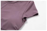 Camiseta de Yoga de Corte Corto de Verano Top de Deportivo de Nylon para Mujeres - details 26