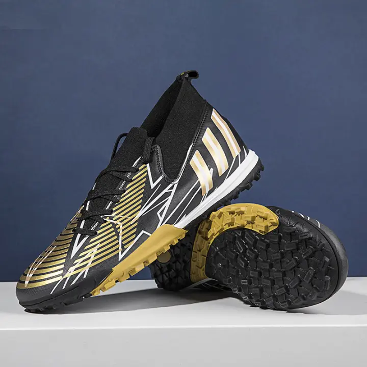 Transpirable pareja interior y exterior hierba uñas largas uñas cortas zapatos de fútbol. - 1