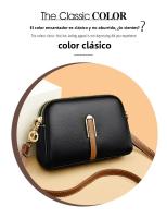 Bolso de Concha Bolso de Hombro Simple Monedero Texturizado Elegante Bolso Pequeño Cruzado - details 2