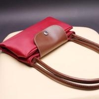 MEJORADA Bolso plegable de nylon con asa larga superior para mujer，impermeable，TAMAÑO PEQUEÑO 33*24*14CM,estilo clásico - details 1