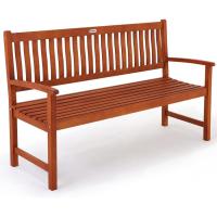 Banco de Jardín XL 3 Plazas 152x55x90cm Madera de Eucalipto Certif FSC Terraza Mueble Exterior - details 0