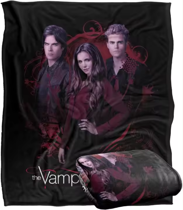 Manta de The Vampire Diaries, Company of Three, manta súper suave y sedosa al tacto - 1