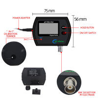 Medidor de PH Digital en línea, pantalla grande y precisa, probador de calidad del agua, multiparámetros, enchufe europeo para acuario, piscina y laboratorio - details 1