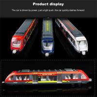 Vehículos de juguete de aleación, modelo de tren de Metro, tren de simulación, tren subterráneo de alta velocidad, aleación fundida a presión, regalo - details 6