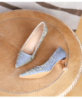 Tacones altos de verano para mujer 2025, nuevos, puntiagudos, cómodos, tacón delgado, temperamento, cuero suave, cómodos, versátiles, boca poco profunda, solo zapatos para mujer. - details 16
