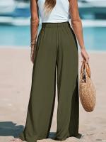 Pantalones de pierna ancha cómodos e informales TK para mujer - details 15