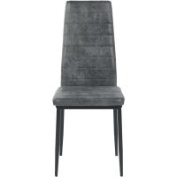 Sillas de Comedor Juego de 4 Sillas de Metal para Cocina, Silla de Mesa Comoda Silla con Asiento Tapizado, Negro - details 98