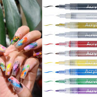 Lápiz de pintura de Graffiti de dibujo de manicura, herramienta de Arte de uñas de Color dorado negro, pincel delineador impermeable, línea abstracta DIY, patrón de flores 3D - details 0