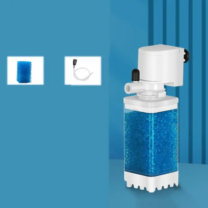 Filtro sumergible silencioso para pecera, inodoro de succión extraíble de plástico, filtro incorporado, bomba de circulación de agua, purificación de agua - 1