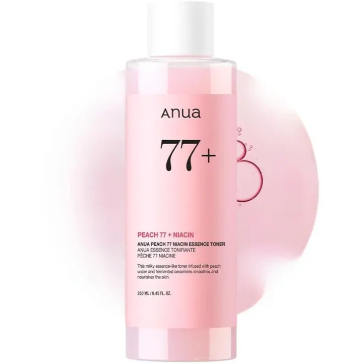 Esencia de Nácilon 77 Anua Melocotón Toner Facial para Piel de Vidrio 250ml Certificado CE - 1