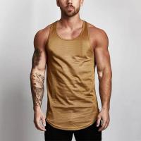 Camiseta sin mangas transpirable para hombre, chaleco informal de verano, hombros anchos, Fitness - details 17