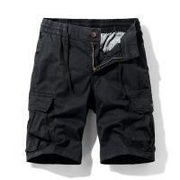 Pantalones Cortos de Carga Casuales para Hombres Verano 2024 Cintura Elástica Múltiples Bolsillos - details 5