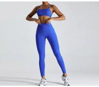 Conjunto de Yoga para Mujer Ropa Deportiva de Entrenamiento de Malla Transpirable Secado Rápido 2 Piezas Chaleco y Shorts para Correr y Modelar Espalda Material de Nylon - details 9