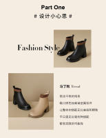 Botas Chelsea de tacón alto Botas de plataforma ajustadas - details 1