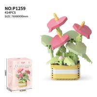 Bloques de Construcción de Cactusas Flor Eterna Bonsái Árbol Jardines Románticos Ladrillos DIY - details 23
