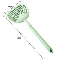 Pala de plástico para arena de gato, pala profunda, diseño de tamiz - details 2