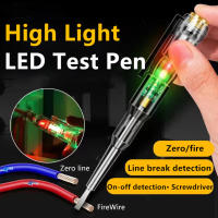 Probador de voltaje inteligente pluma con sonda de destornillador eléctrico inducido con luz indicadora Detector de voltaje probador de cable cero vivo - details 5