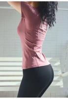 Alo yoga nuevo deporte camiseta mujeres verano yoga manga corta transpirable ropa de fitness speeddry running top de entrenamiento - details 2