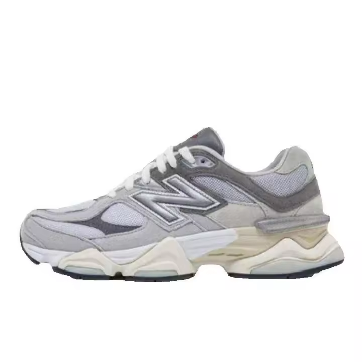 100% auténtico NUEVO NB 9060 "Rain Cloud" U9060GRY Gris claro Zapatos de trabajo informales retro para hombres y mujeres - 1
