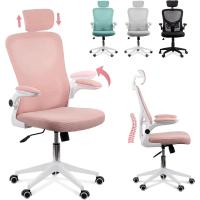 Silla de Oficina Ajustable y Reclinable Soporte Lumbar, Reposacabezas Ajustable, Plegable, Transpirable, Ruedas Giratorias 360° Soporta hasta 120kg - details 21