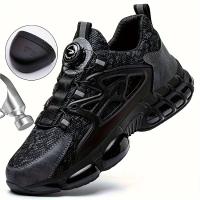 Zapatos de Seguridad para Hombres Punta de Acero, Comodidad de Cojín de Aire, a Prueba de Agujeros - details 2