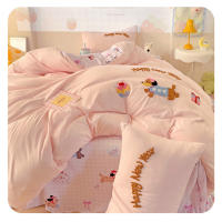 AConjunto de ropa de cama de cuatro piezas con estampado de toalla de clase de ropa de cama de cama de tres piezas - details 5