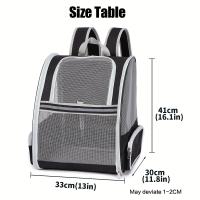Mochila transpirable para gato, morral de viaje, Color sólido, 1 unidad - details 10