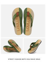 Nuevas chanclas de los hombres zapatillas de verano de los hombres antideslizante tendencia de la moda de la playa al aire libre zapatillas frescas - details 14