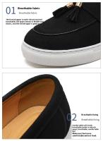 Zapatos Oxford de cuero de vestir de diseñador para hombre, puntiagudos y fáciles de usar, serie de zapatos casuales de talla grande - details 4
