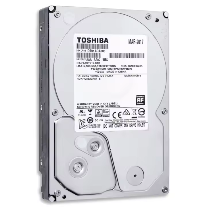 TOSHIBA Disco Duro Interno Alta Velocidad de 7200 RPM Caché de 64MB Tamaño de 500GB a 3TB - 1