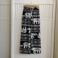 Pantalones acampanados de elefante grandes transfronterizos del sudeste asiático, pantalones holgados de pierna recta de estilo fino de verano para mujer, pantalones de playa - details 6