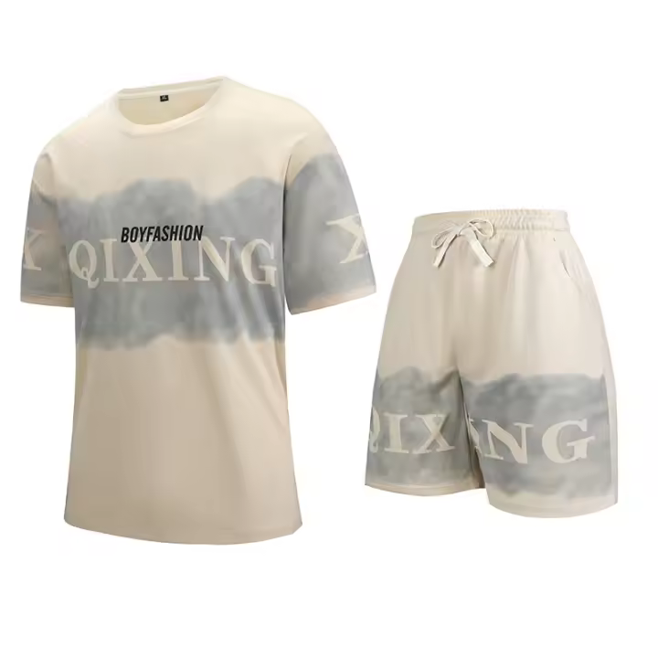 Conjunto Deportivo de Verano 2025 Camiseta de Manga Corta y Shorts Material de Poliéster - 1