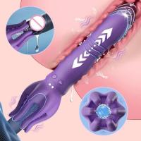 Empaque privado Masajeador de glande masculino sexy con 3 modos de empuje y 9 modos de vibración, entrenador de retardo, vibrador, masturbador de clímax oral, juguetes sexuales para hombres - details 0