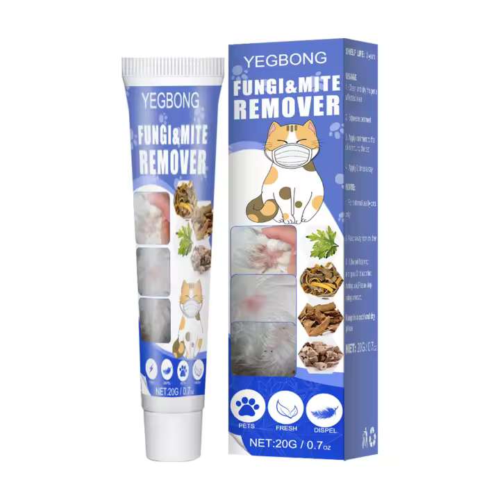 Crema eliminadora de ácaros para mascotas, crema no pegajosa para el cuidado de la piel de los perros - 1