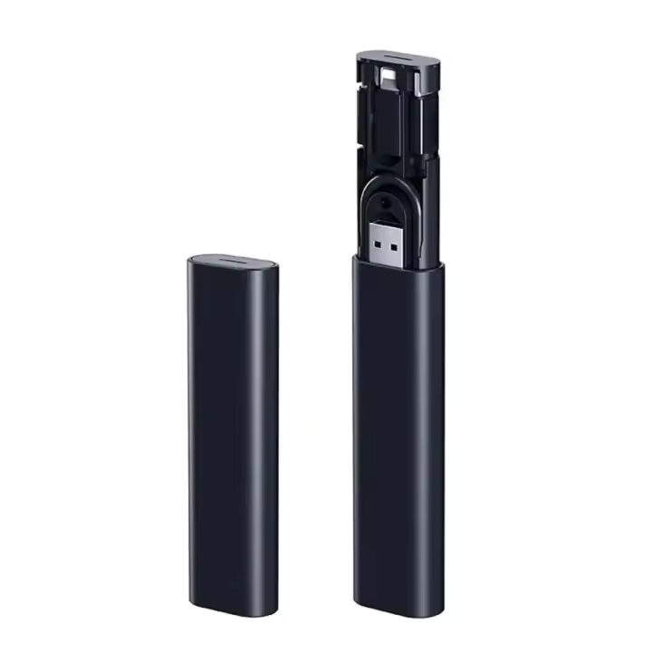 Cargador rápido múltiple de 60W, caja de Cable portátil USB A tipo C, lector de tarjetas, Pin de iluminación, adaptador de memoria de almacenamiento para iPhone y Samsung - 1