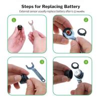Sistema de monitoreo TPMS inteligente, 4 sensores, pantalla Solar, medidor de presión de aire de neumático de coche inteligente - details 9