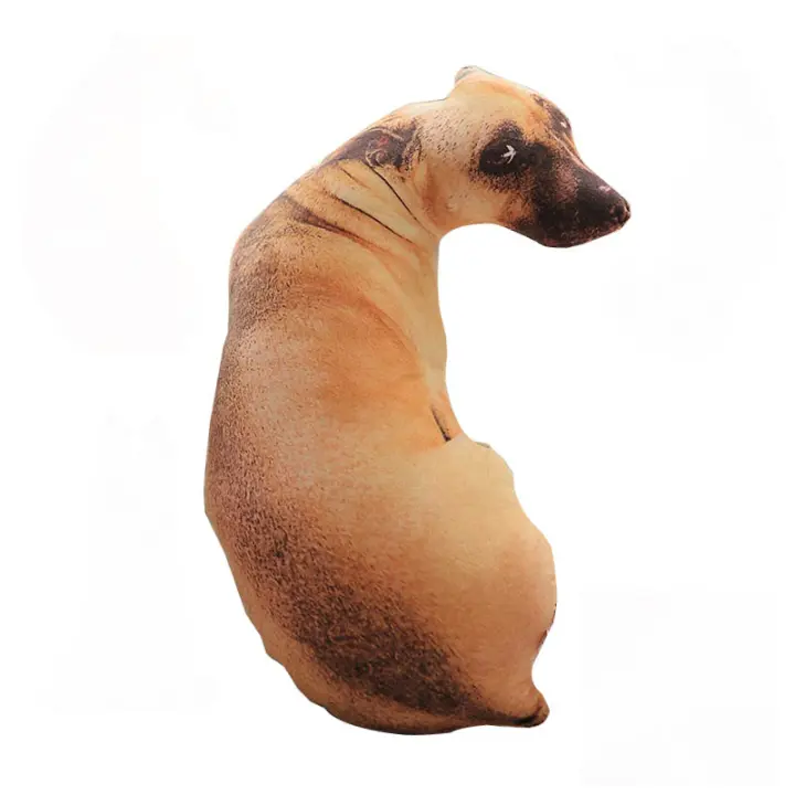 Cojín de Algodón PP con Forma de Cachorro 3D de NUBECOM Cojín Decorativo para Hogar de Divertido Dibujos Animados Cojín de Sofá para Dormir de Peluche Corto - 1