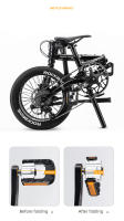 ROCKBROS-par de pedales plegables para bicicleta de montaña, pedales antideslizantes de aluminio, rodamientos autolubricantes para ciclismo - details 3