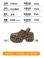 Sandalias de Tacón Alto de 9cm Punta Cerrada Suela Gruesa Diseño de Leopardo - details 27