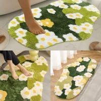 Alfombra de noche flocada de musgo de bosque, alfombras de baño antideslizantes ultrasuaves, alfombra de baño, alfombra de suelo de dormitorio para sala de estar, decoración del hogar - details 4