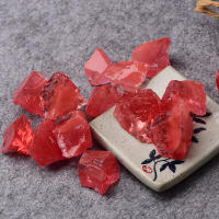 Piedra fragante difusa de 100g, cristal de fundición rojo sandía, cuarzo crudo, grava rugosa, adornos artesanales, decoración de jardín - details 3