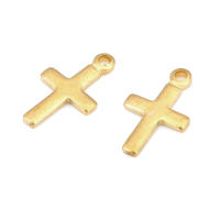 Colgantes de Cruza de Latón Dorado de 18K Joyería DIY Hallazgos de Collares y Pendientes - details 38