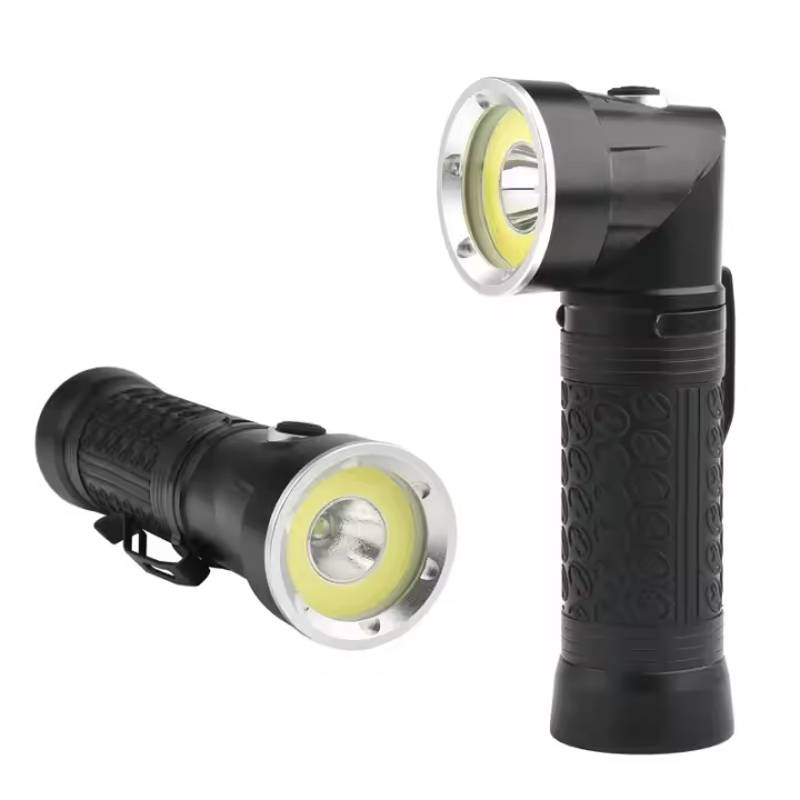 Linterna Profesional Giratoria de 90 Grados T6 COB Lámpara LED Potente para Antorchas - 1