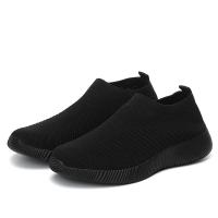 Zapatos de calcetines transpirables para mujer, zapatos deportivos suaves para caminar, zapatillas casuales de moda, negro - details 18