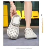 Chanclas de verano para Hombre, zapatillas antideslizantes para exteriores, sandalias de playa ligeras informales, zapatillas para el hogar, Pantuflas deslizantes para estudiantes para Hombre - details 12