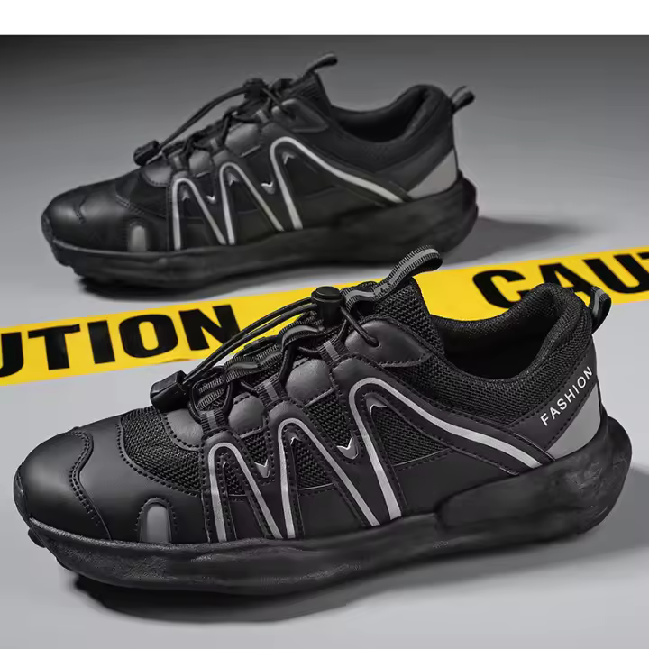 Men's Sports Shoes New Breathable Mesh Sports and Leisure Mesh Shoes Men's Soft Sole Running Lightweight - 1