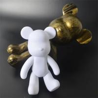 DIY Painting White Embryo Fluid Plastic Hand Painting Violence Bear Toy Model Doll Parent-child Building Block Bear Doll Gift - details 17
