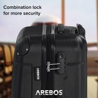 Juego de Maletas Arebos 4 Piezas Rígidas de Plástico ABS 4 Ruedas de 360° Maletas de Viaje - details 5